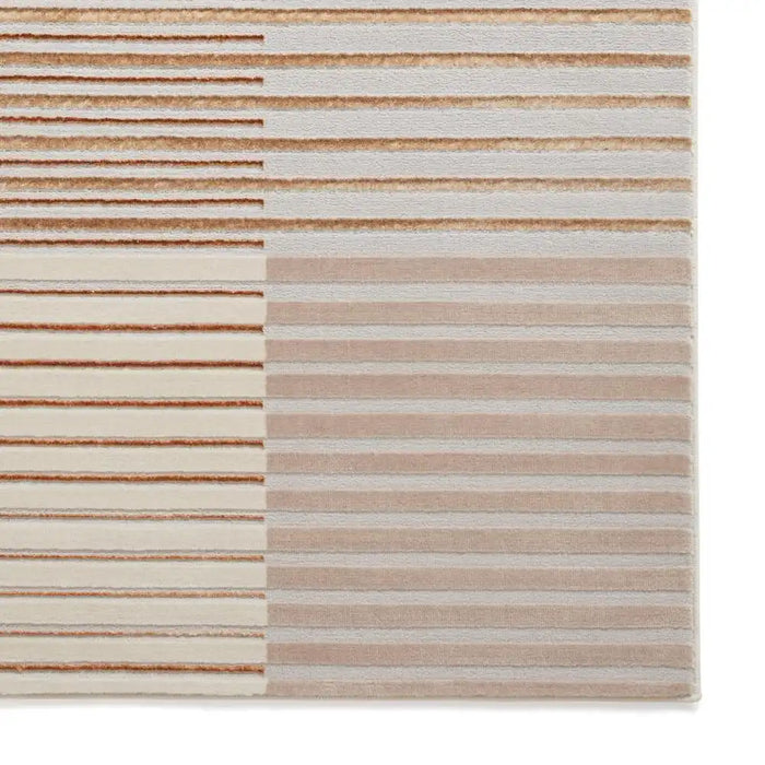 Think Rugs apollo e2681 bronze grey Grey, Beige, Orange Living Room  Rug.
