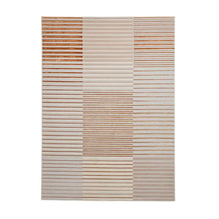 Think Rugs apollo e2681 bronze grey Grey, Beige, Orange Living Room  Rug.