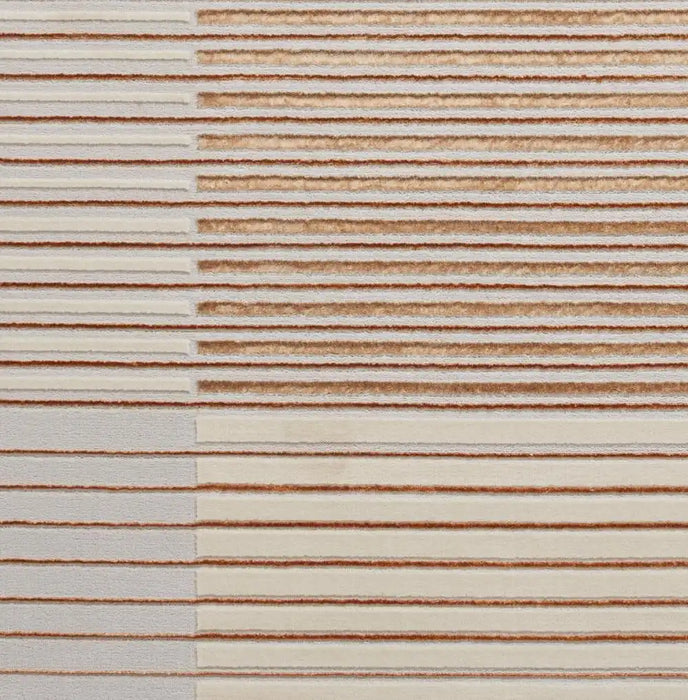 Think Rugs apollo e2681 bronze grey Grey, Beige, Orange Living Room  Rug.