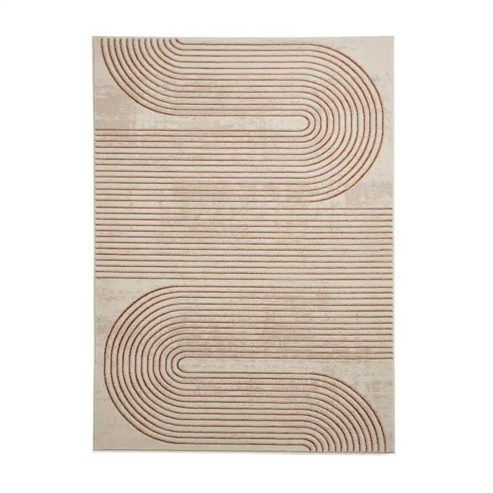 Think Rugs apollo e2683 bronze grey Grey, Beige, Orange Living Room  Rug.
