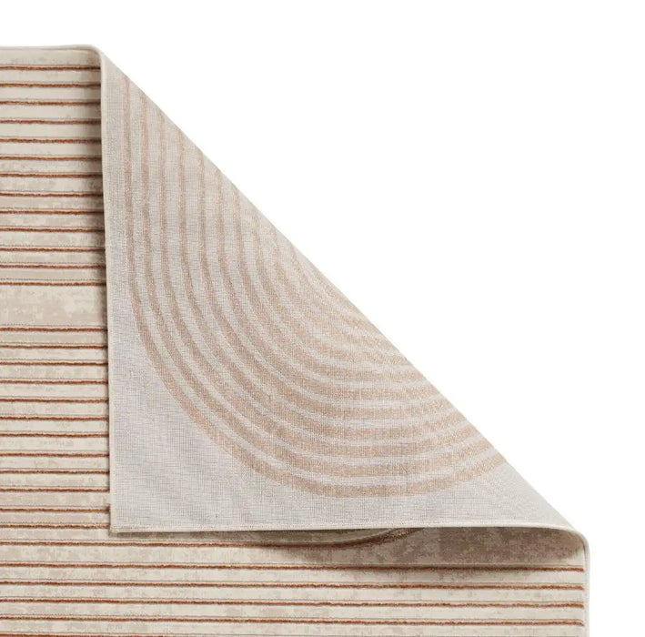 Think Rugs apollo e2683 bronze grey Grey, Beige, Orange Living Room  Rug.