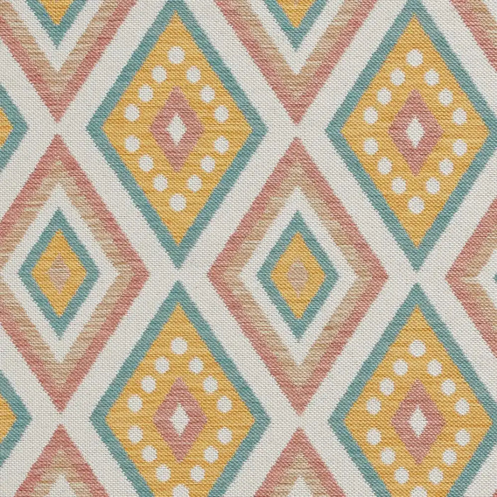 Think Rugs spectrum indoor outdoor e3145 multi Yellow, Multicoloured Living Room Geometric Rug.