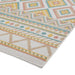 Think Rugs spectrum indoor outdoor e3145 multi Yellow, Multicoloured Living Room Geometric Rug.