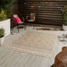 Think Rugs spectrum indoor outdoor e3145 multi Yellow, Multicoloured Living Room Geometric Rug.