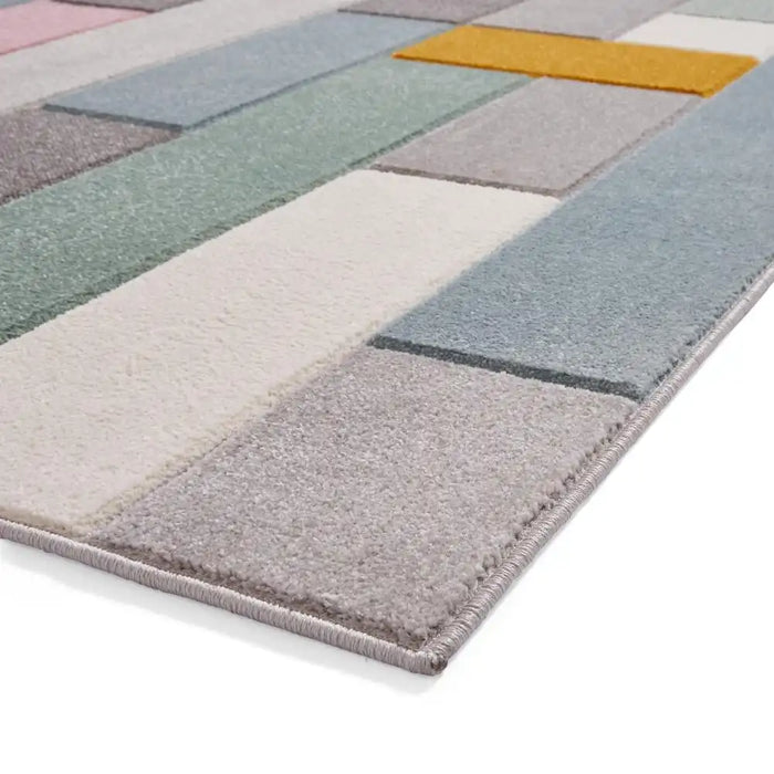Think Rugs matrix think e7918 multi Multicoloured Living Room  Rug.