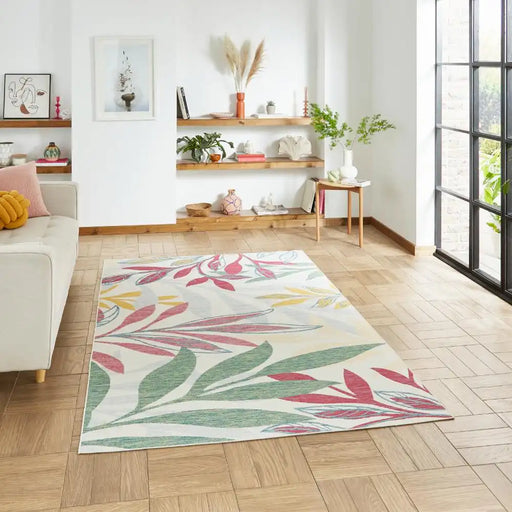 Think Rugs spectrum indoor outdoor e9338 multi Multicoloured Living Room Geometric Rug.