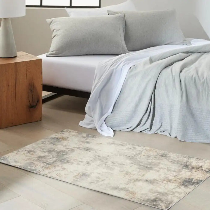 Calvin Klein ck005 enchanting ech07 ivory grey Grey, Ivory Living Room  Rug.