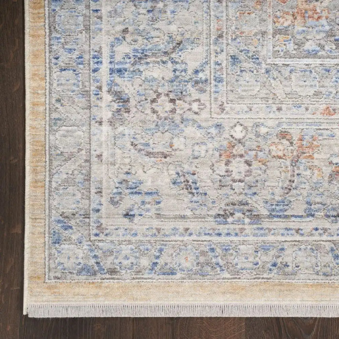 Nourison elegant elh 01 grey gold Grey, Multicoloured Living Room  Rug.