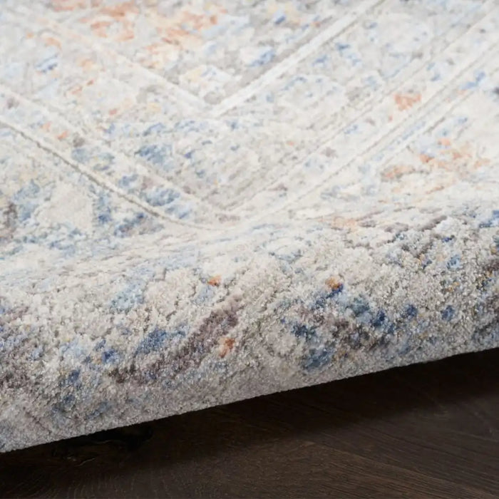 Nourison elegant elh 01 grey gold Grey, Multicoloured Living Room  Rug.