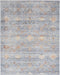 Nourison elegant elh 02 blue ivory Blue, Ivory Living Room  Rug.