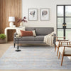 Nourison elegant elh 02 blue ivory Blue, Ivory Living Room  Rug.
