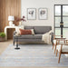 Nourison elegant elh 02 blue ivory Blue, Ivory Living Room  Rug.