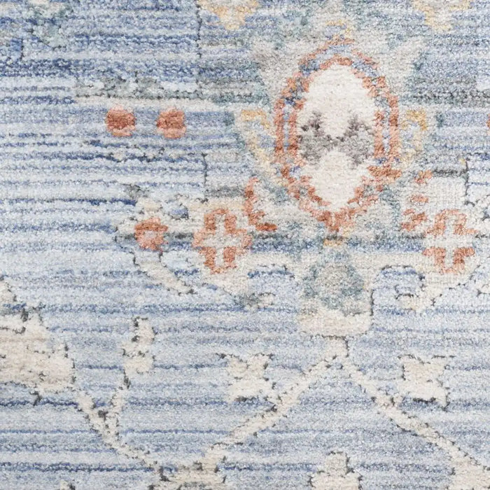 Nourison elegant elh 02 blue ivory Blue, Ivory Living Room  Rug.