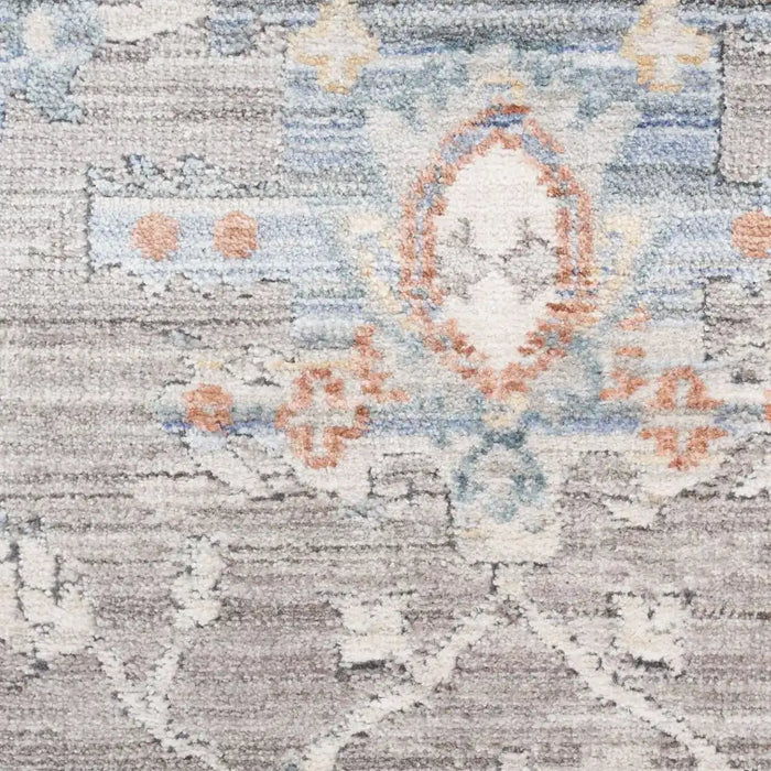 Nourison elegant elh 02 grey Grey Living Room  Rug.