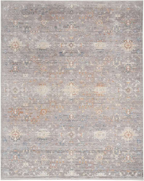 Nourison elegant elh 02 grey Grey Living Room  Rug.