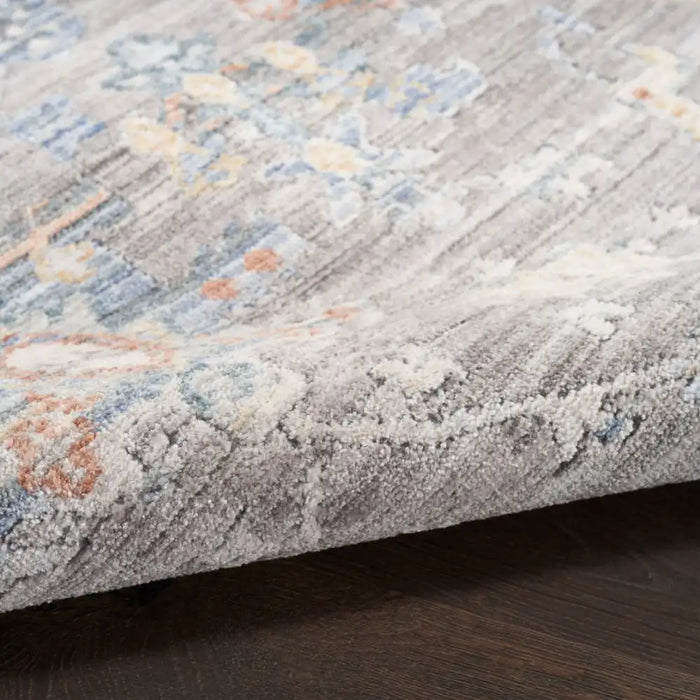 Nourison elegant elh 02 grey Grey Living Room  Rug.