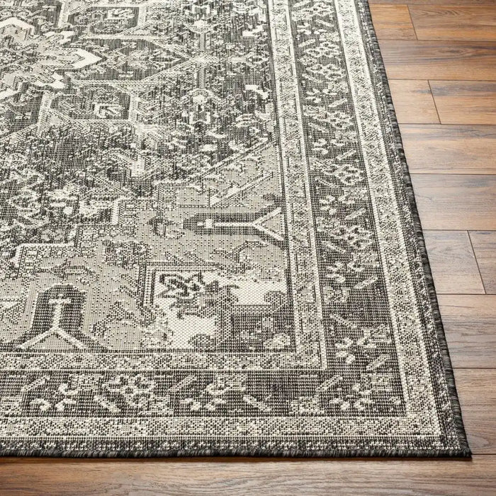 Surya rvl elly 2311 grey Grey Living Room Flat Weave Rug.