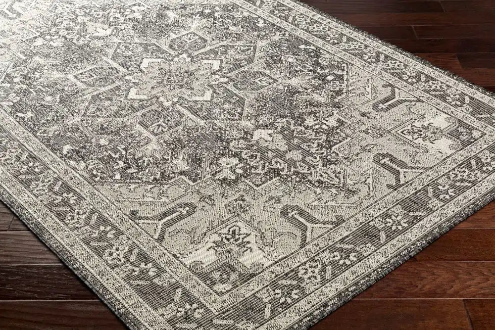 Surya rvl elly 2311 grey Grey Living Room Flat Weave Rug.