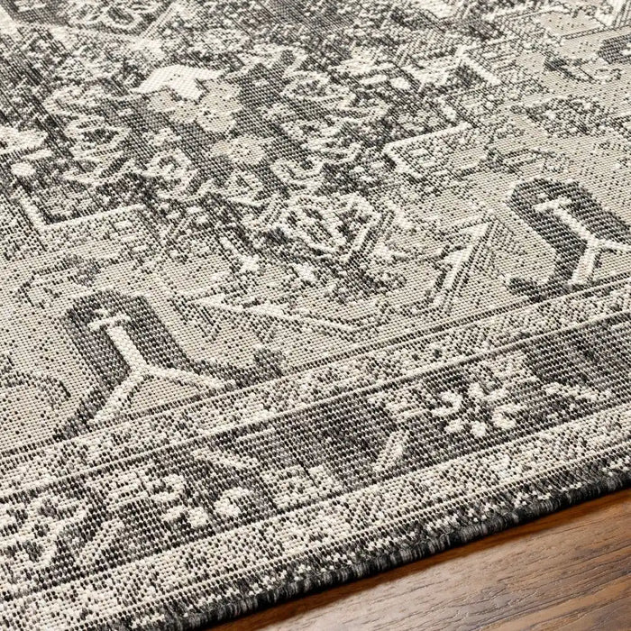 Surya rvl elly 2311 grey Grey Living Room Flat Weave Rug.