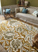 Morris & Co morris and co elmcote gold 127806 Green Living Room Wool Rug.