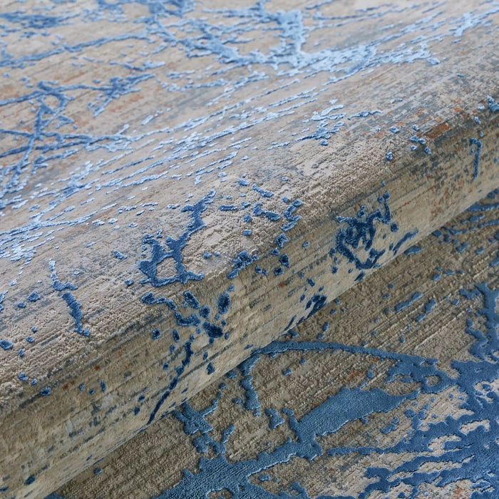Concept Looms emerald emr101 blue Blue Living Room  Rug.