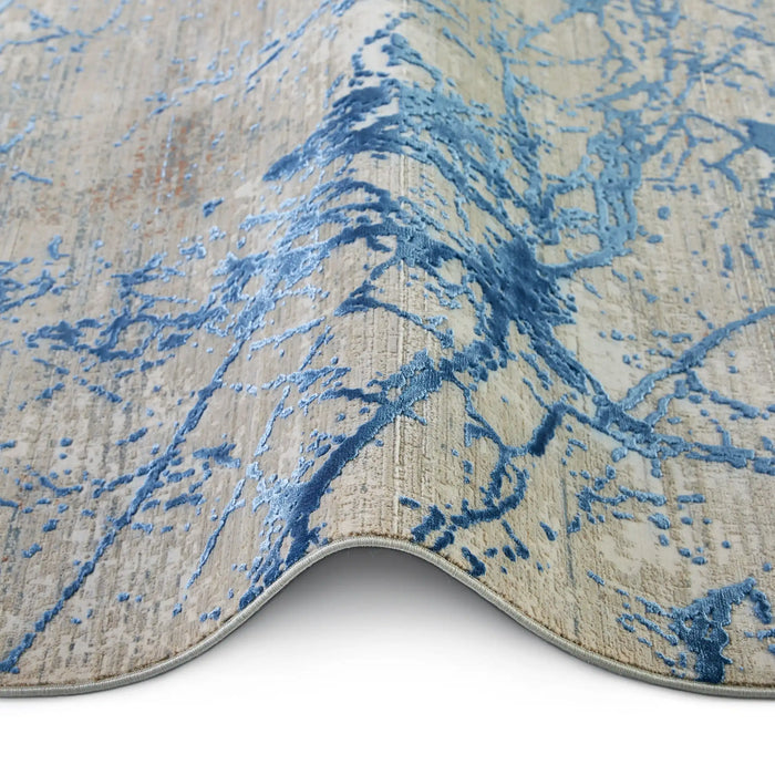 Concept Looms emerald emr101 blue Blue Living Room  Rug.