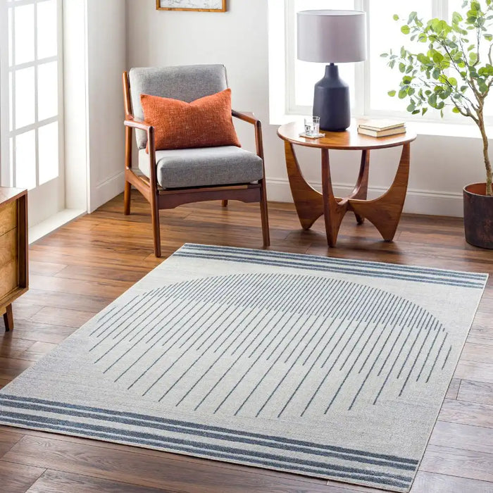 Surya lll enso 2315 blue Blue Living Room Geometric Rug.