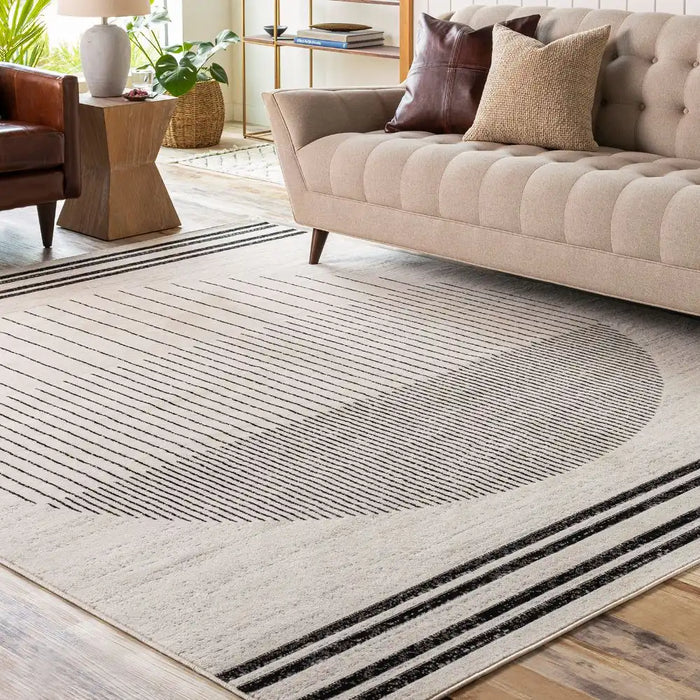Surya pss enso 2315 grey Cream Living Room  Rug.