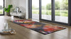 Wash + Dry design erbario Grey, Multicoloured, Red Living Room Washable Rug.