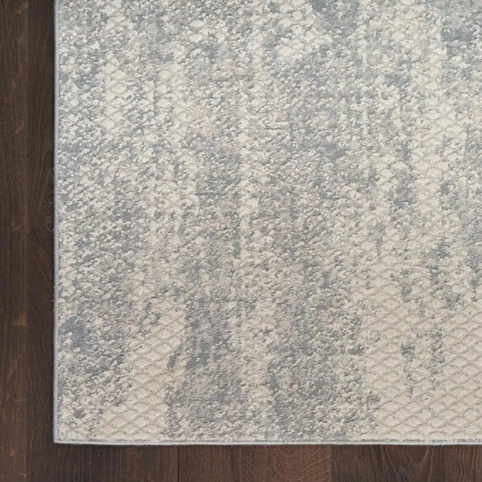 Nourison exhale exl01 light grey Grey Living Room  Rug.