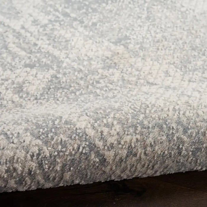 Nourison exhale exl01 light grey Grey Living Room  Rug.