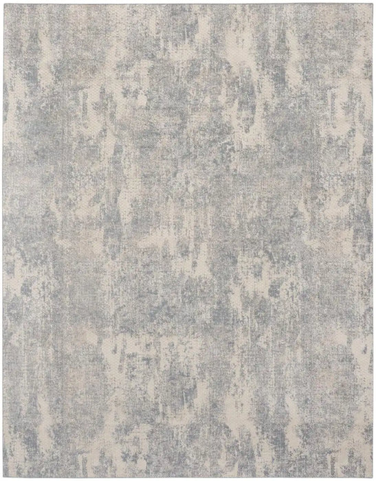 Nourison exhale exl01 light grey Grey Living Room  Rug.