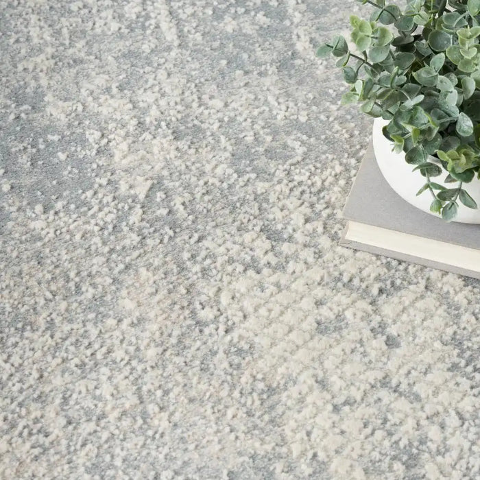 Nourison exhale exl01 light grey Grey Living Room  Rug.