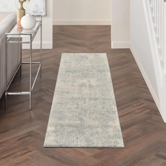 Nourison exhale exl01 light grey Grey Living Room  Rug.