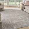 Nourison exhale exl02 beige blue Blue, Beige Living Room  Rug.