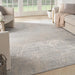 Nourison exhale exl02 ivory grey Ivory Living Room  Rug.