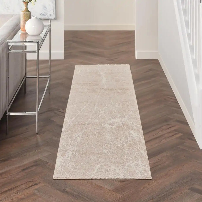 Nourison exhale exl02 moca ivory Beige Living Room  Rug.