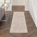 Nourison exhale exl02 moca ivory Beige Living Room  Rug.
