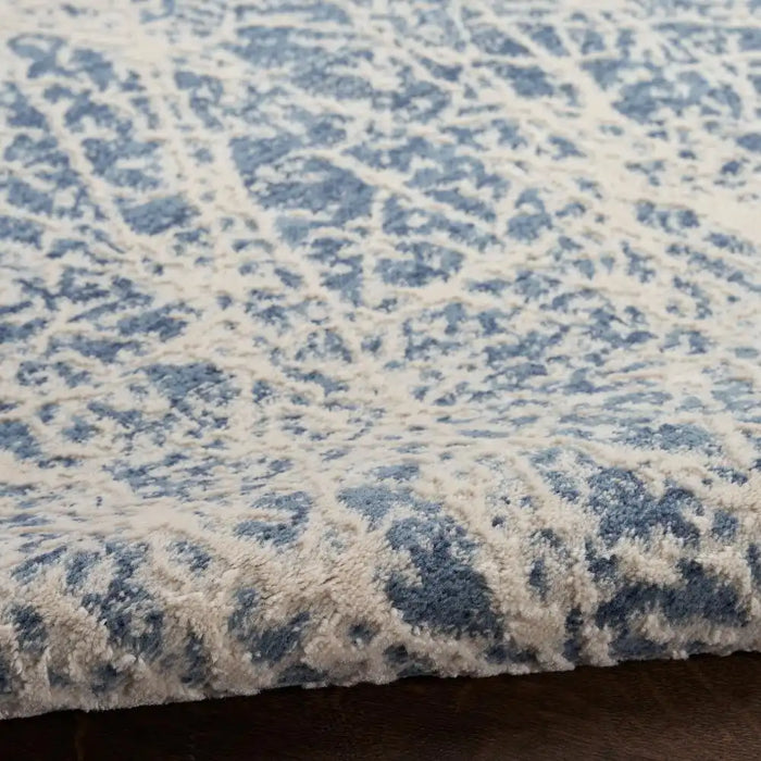 Nourison exhale exl02 navy ivory Navy Living Room  Rug.