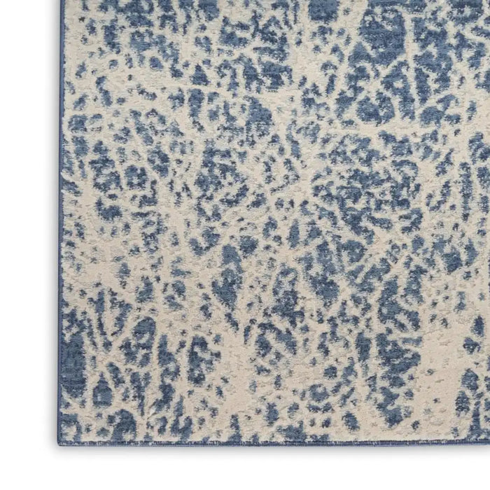 Nourison exhale exl02 navy ivory Navy Living Room  Rug.