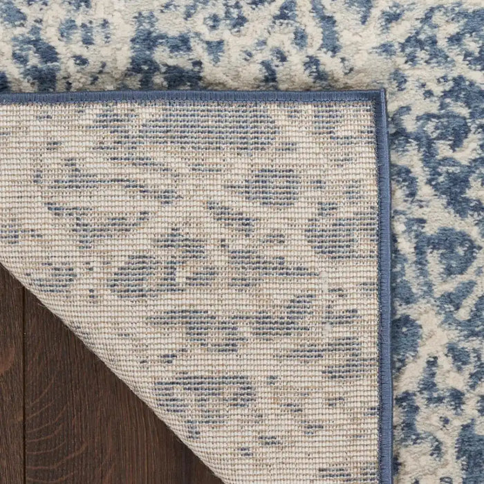 Nourison exhale exl02 navy ivory Navy Living Room  Rug.