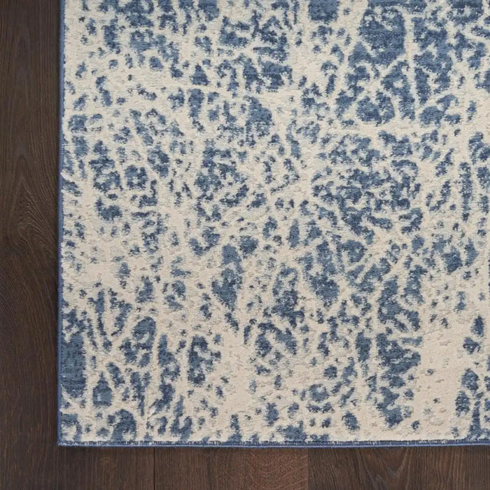Nourison exhale exl02 navy ivory Navy Living Room  Rug.