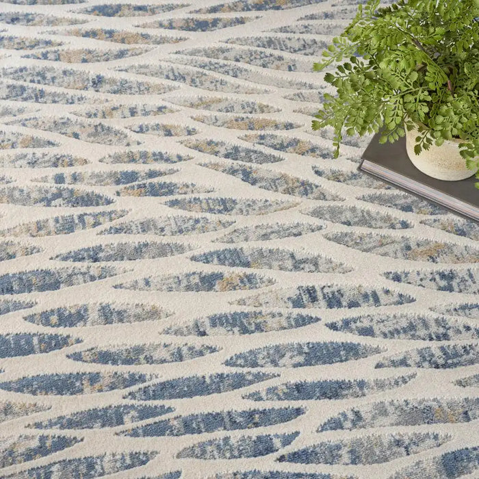 Nourison exhale exl03 multi Multicoloured Living Room  Rug.