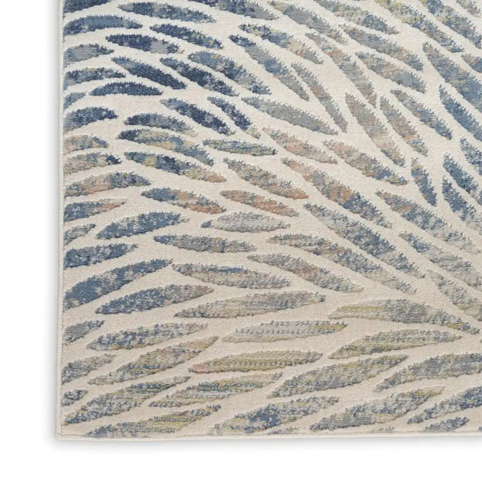 Nourison exhale exl03 multi Multicoloured Living Room  Rug.