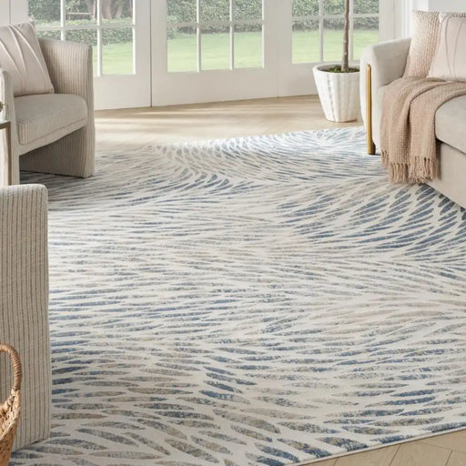 Nourison exhale exl03 multi Multicoloured Living Room  Rug.