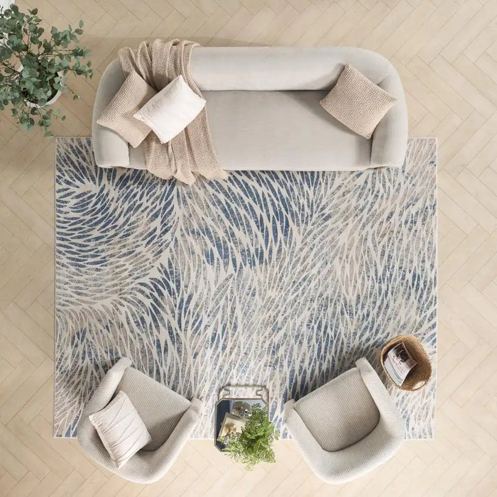 Nourison exhale exl03 multi Multicoloured Living Room  Rug.