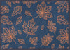 Turtle Mat turtle designs falling leaves Blue Kitchen  Washable Rug.