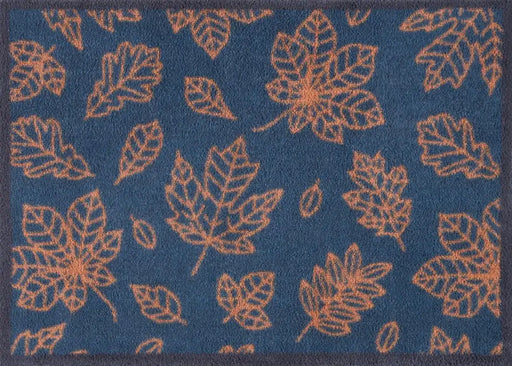 Turtle Mat turtle designs falling leaves Blue Kitchen  Washable Rug.