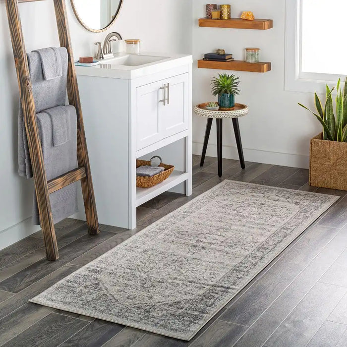 Surya che farah 2312 grey Grey Living Room Moroccan Rug.
