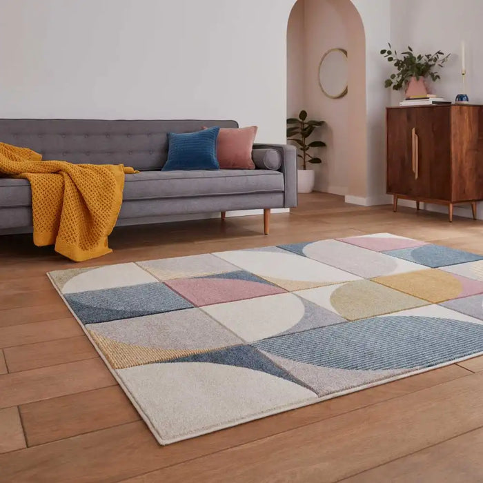 Think Rugs matrix think fe663 multi Multicoloured Living Room  Rug.